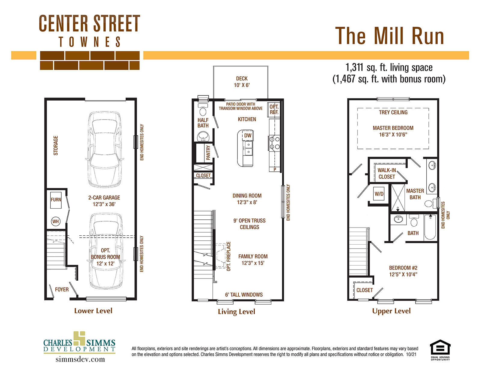 Center Street The Mill Run floorplan